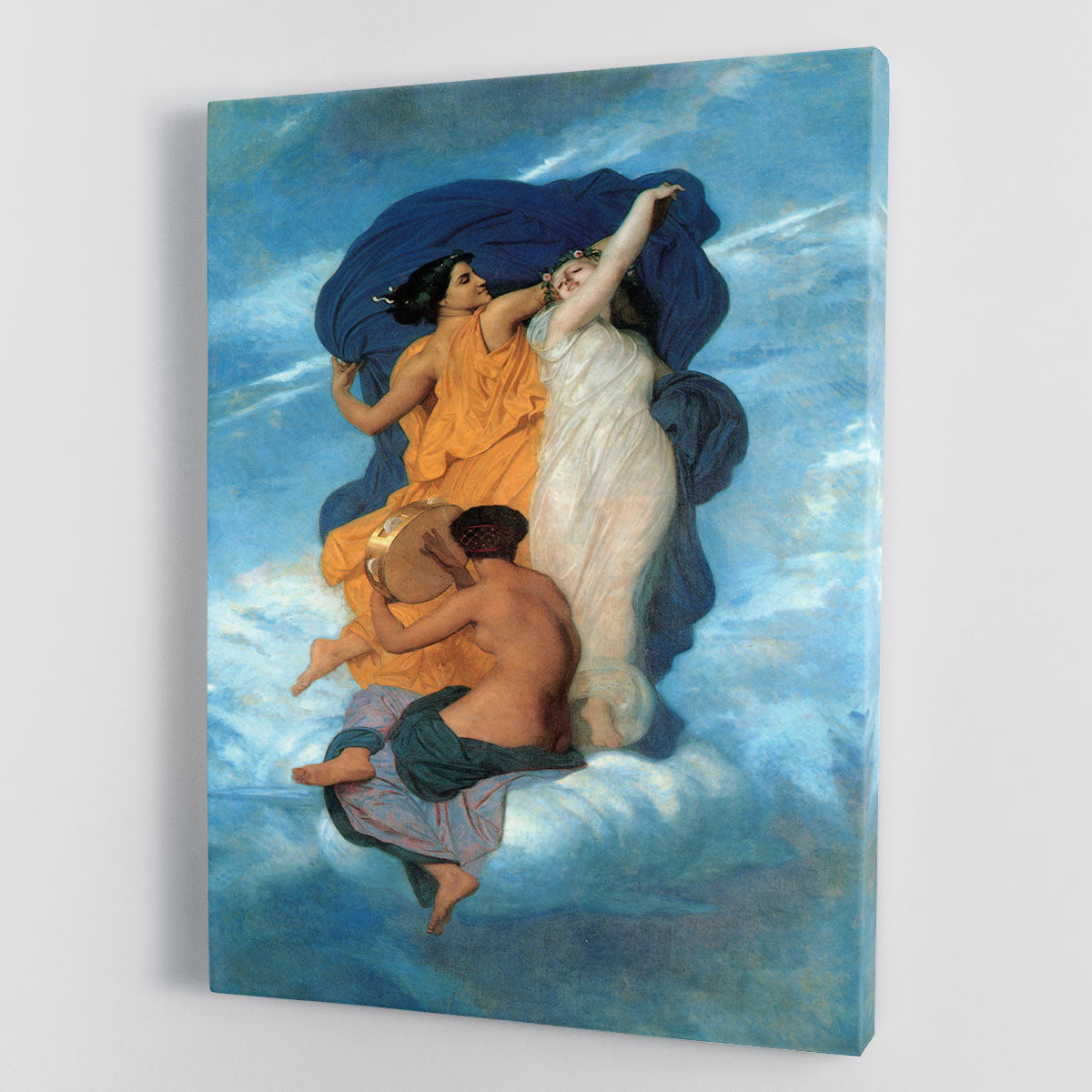 The Dance by Bouguereau canvas print showcasing graceful figures in a beautiful dance, perfect for home decor.