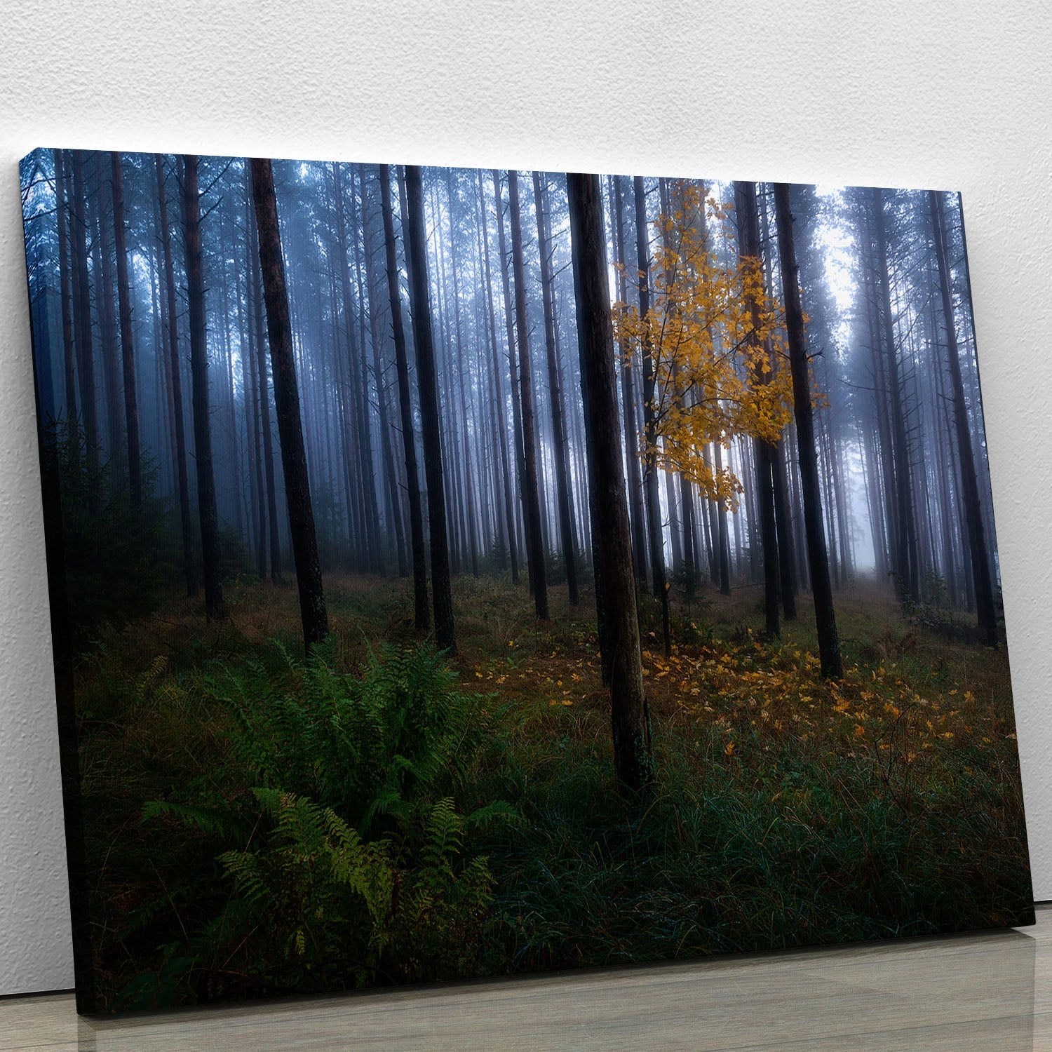 The Dark Light Canvas Print showcasing abstract art with vibrant colors on a durable canvas, perfect for modern home decor.