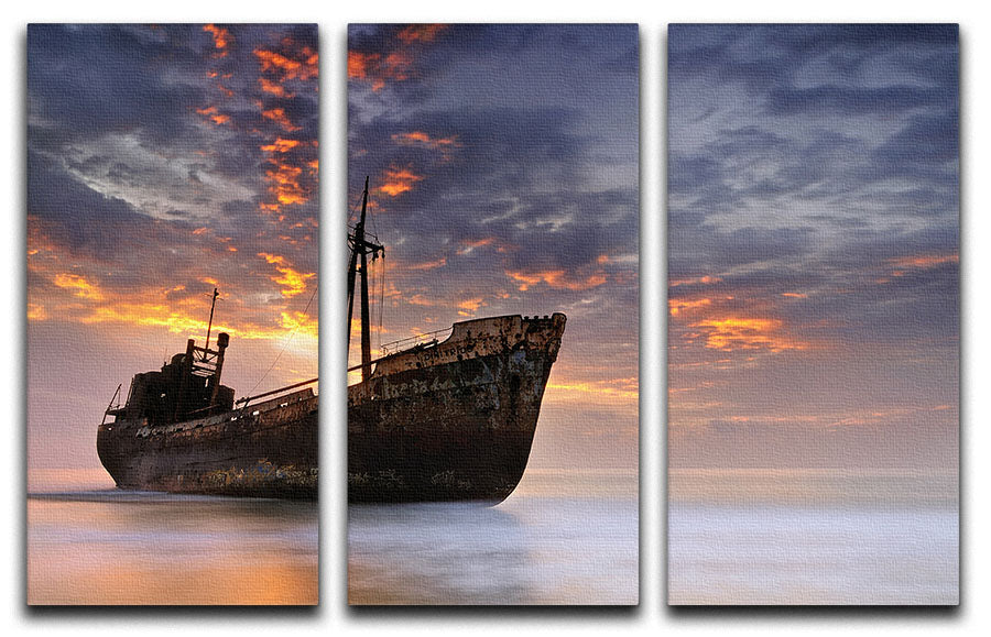 The Dark Traveler II 3-panel canvas print featuring a captivating design that enhances any room decor.