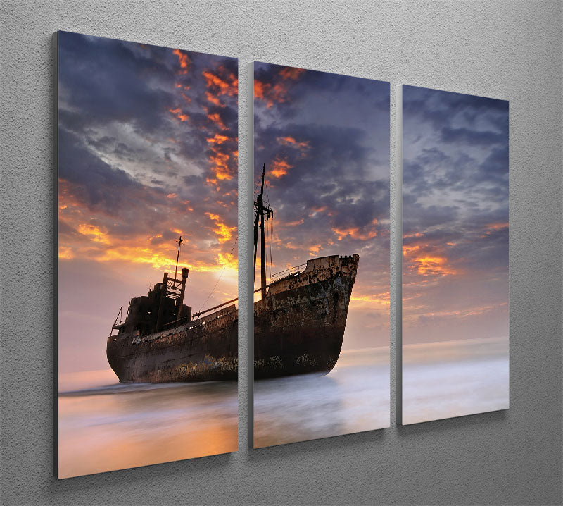 The Dark Traveler II 3-panel canvas print featuring a captivating design that enhances any room decor.
