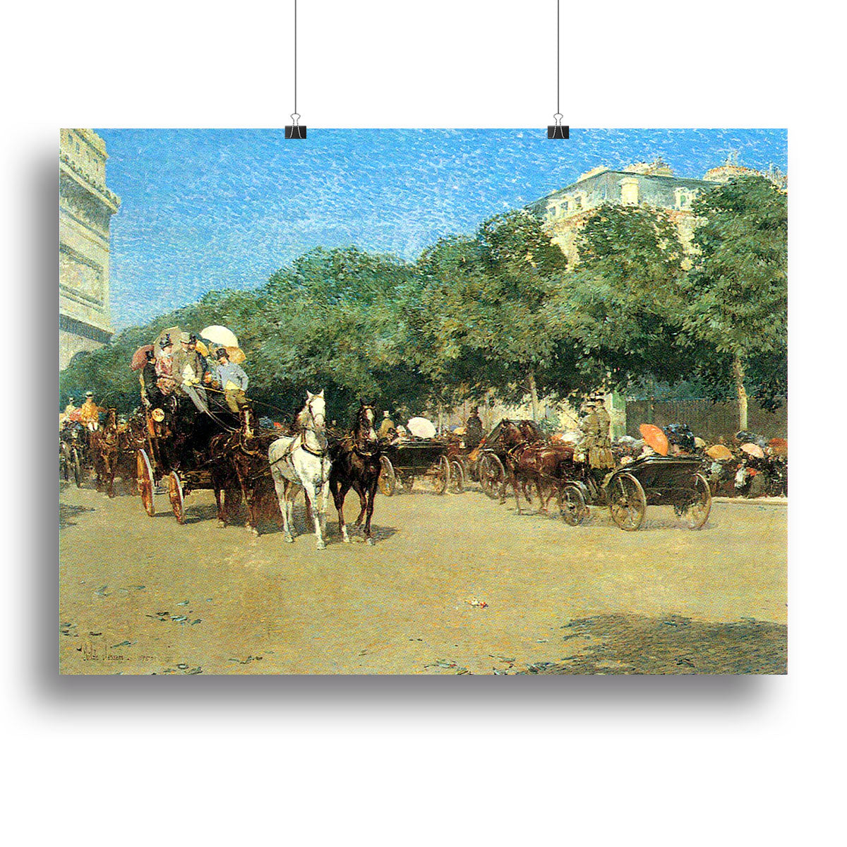 The Day of the Grand Prize 1 canvas print by Hassam, showcasing vibrant colors and intricate details, perfect for enhancing any decor.