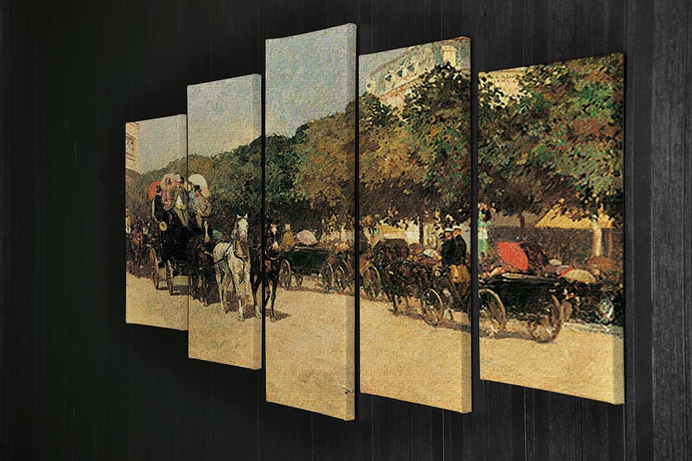 The Day of the Grand Prize 2 by Hassam, a vibrant 5-split canvas artwork showcasing dynamic colors and intricate details.