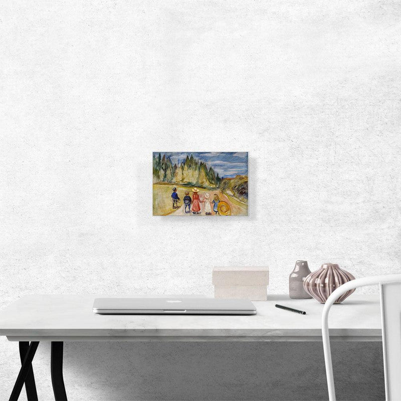 A beautiful canvas print of The Fairytale Forest 1902, featuring vibrant colors and intricate details that enhance any decor.