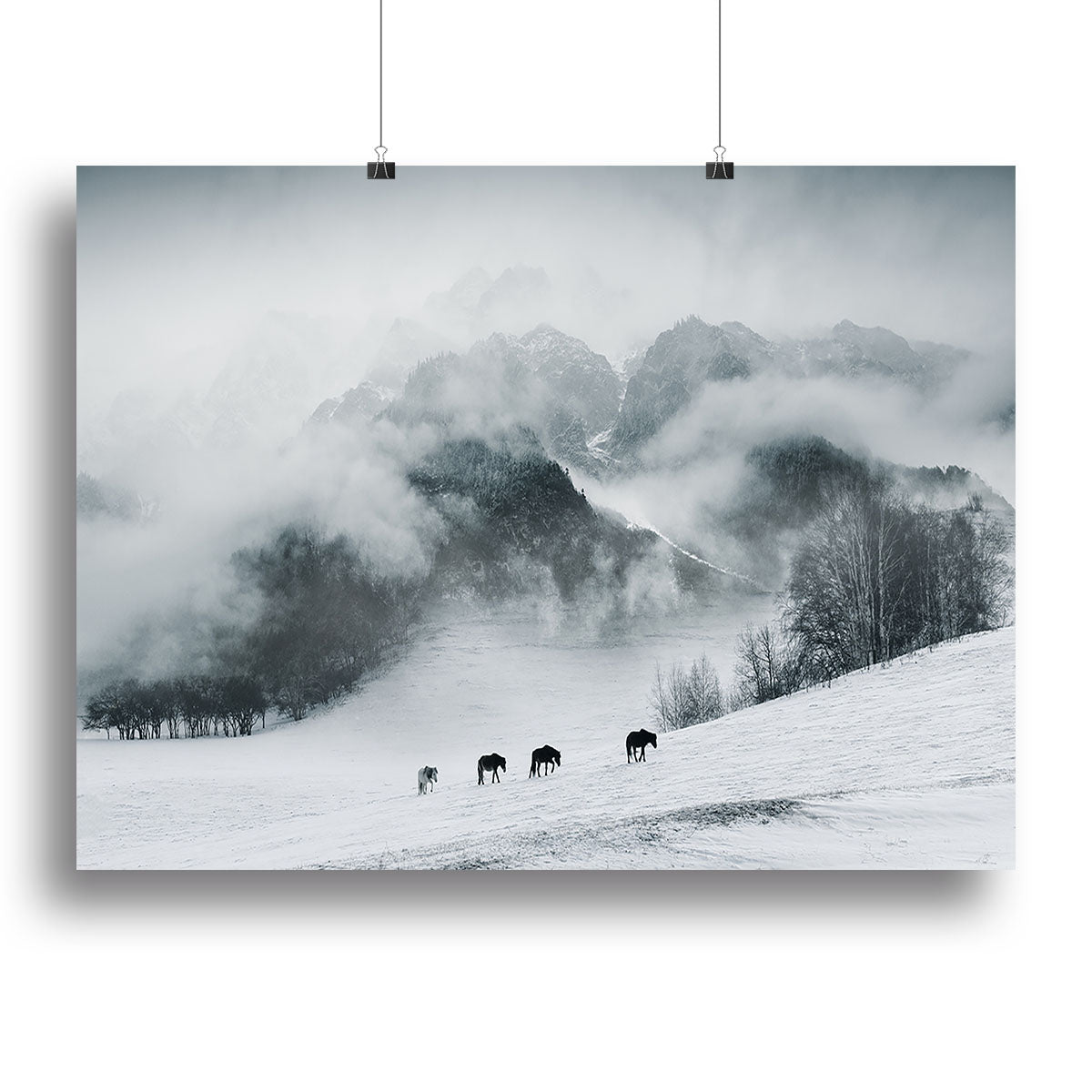 The Hard Way canvas print featuring modern art design, showcasing vibrant colors and intricate details, perfect for home or office decor.