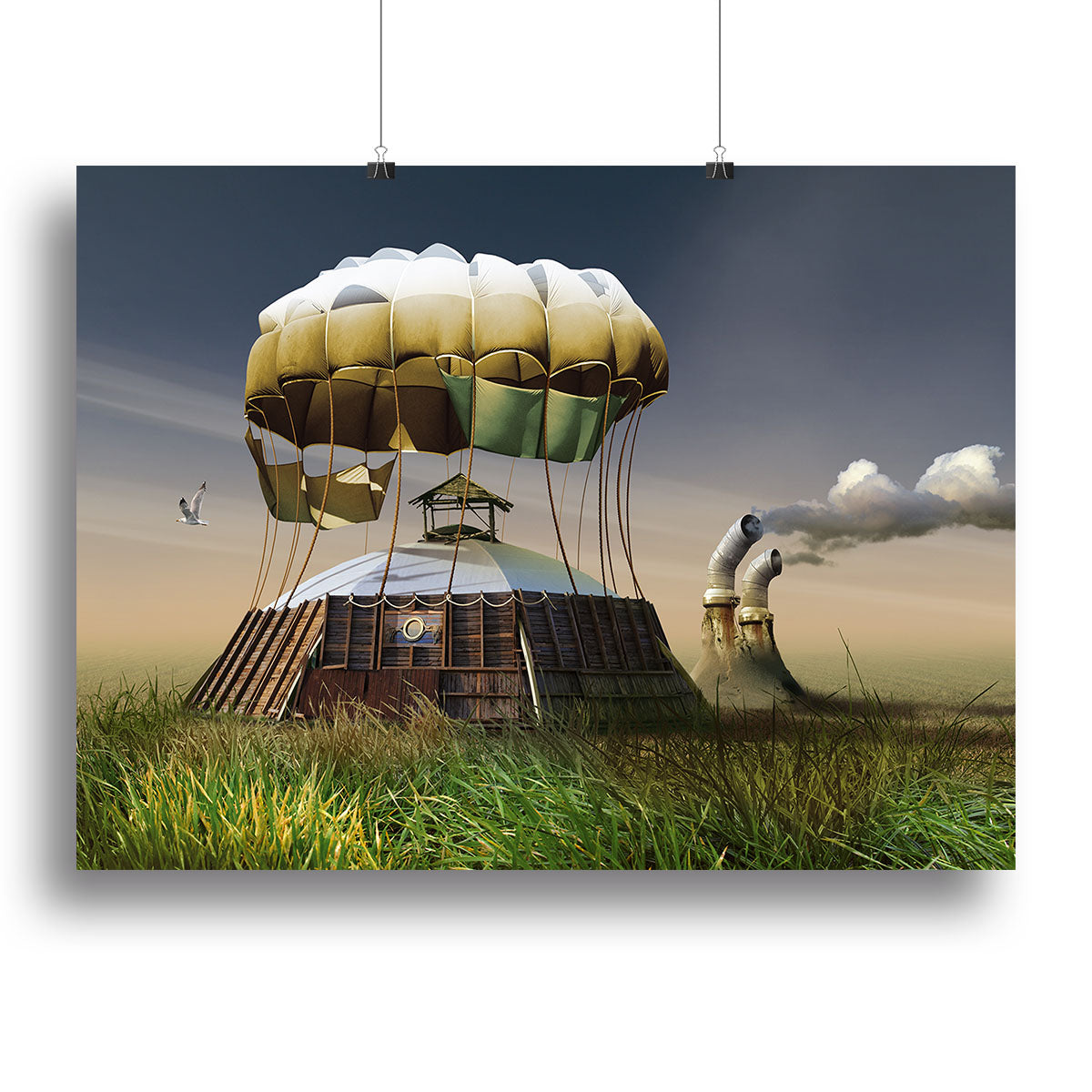 A vibrant collection of canvas prints and posters showcasing modern art, nature scenes, and inspirational quotes, perfect for home decor.