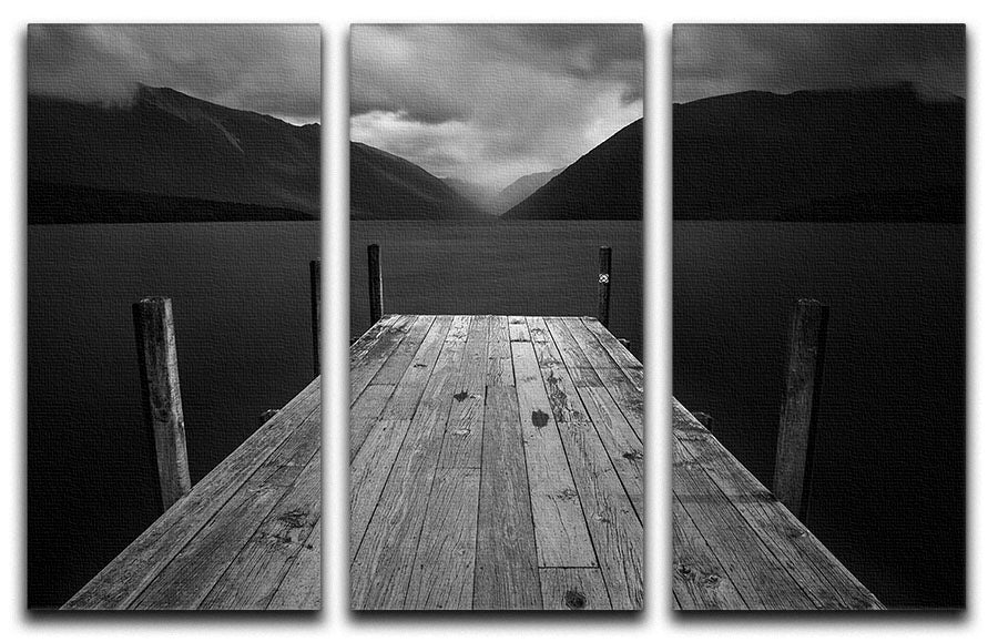 The Lake 3 Split Panel Canvas Print showcasing serene lake scenery across three panels.