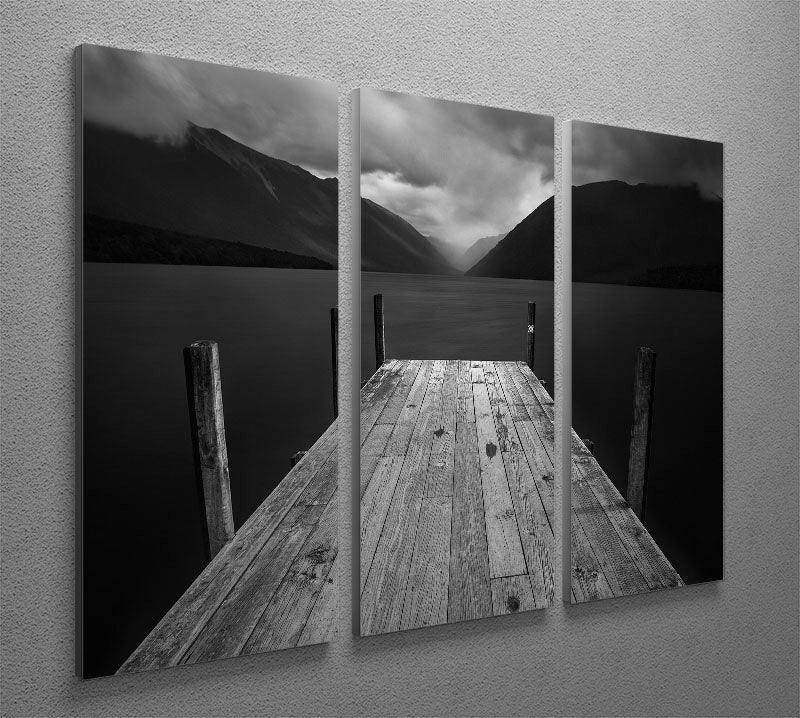 The Lake 3 Split Panel Canvas Print showcasing serene lake scenery across three panels.