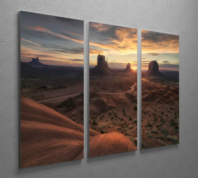 The Landscape Of My Dreams 3 Split Panel Canvas Print showcasing vibrant colors and captivating design, perfect for home decor.