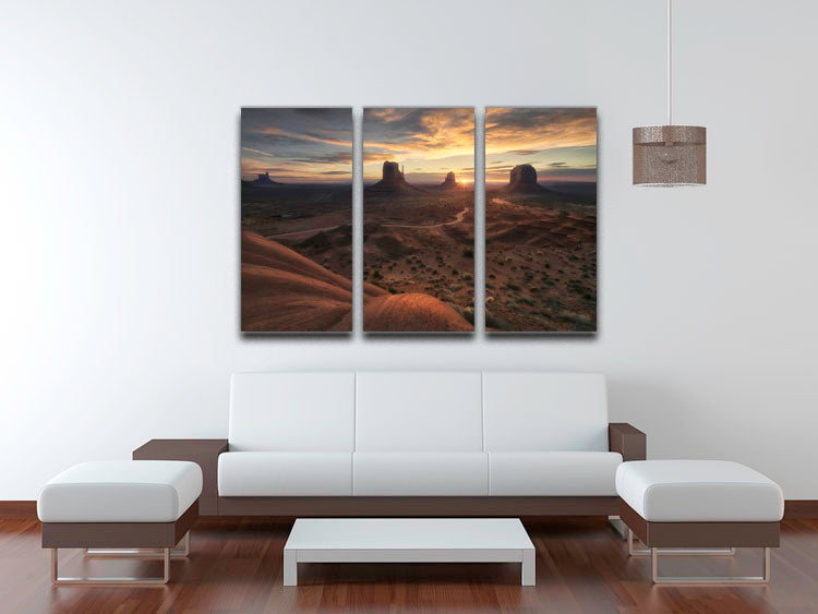 The Landscape Of My Dreams 3 Split Panel Canvas Print showcasing vibrant colors and captivating design, perfect for home decor.