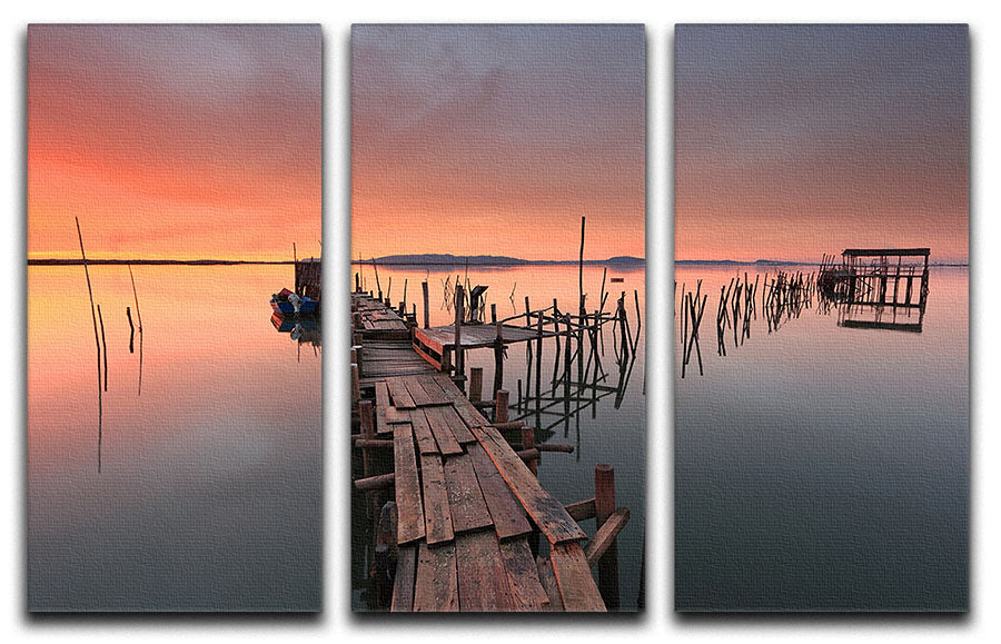 The Lastlight 3 Split Panel Canvas Print featuring three cohesive panels with vibrant designs, perfect for home or office decor.