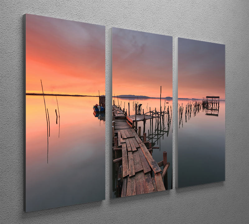 The Lastlight 3 Split Panel Canvas Print featuring three cohesive panels with vibrant designs, perfect for home or office decor.