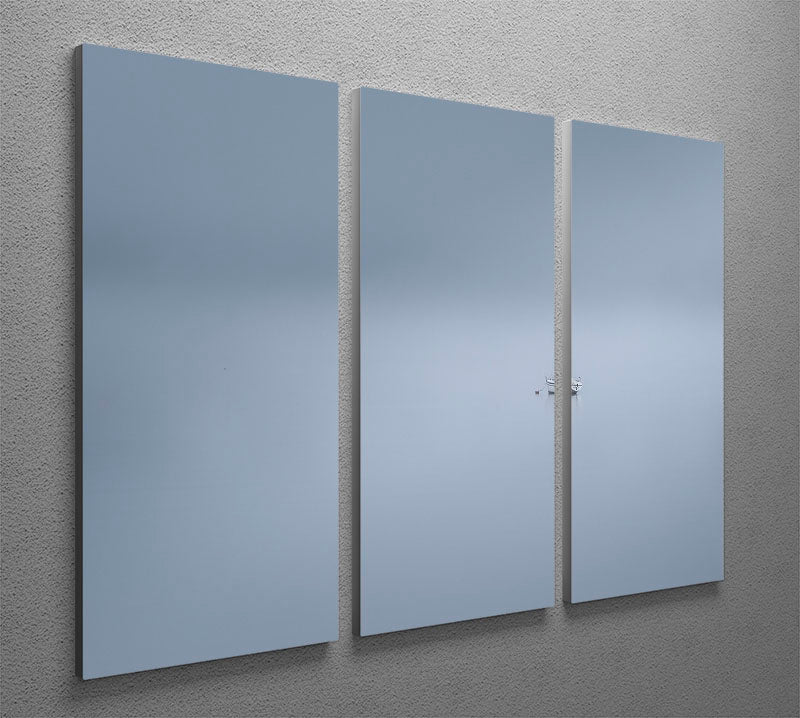 The Lonesome Boatman 3 Split Panel Canvas Print featuring a serene landscape with a boat on water, beautifully designed for wall decor.