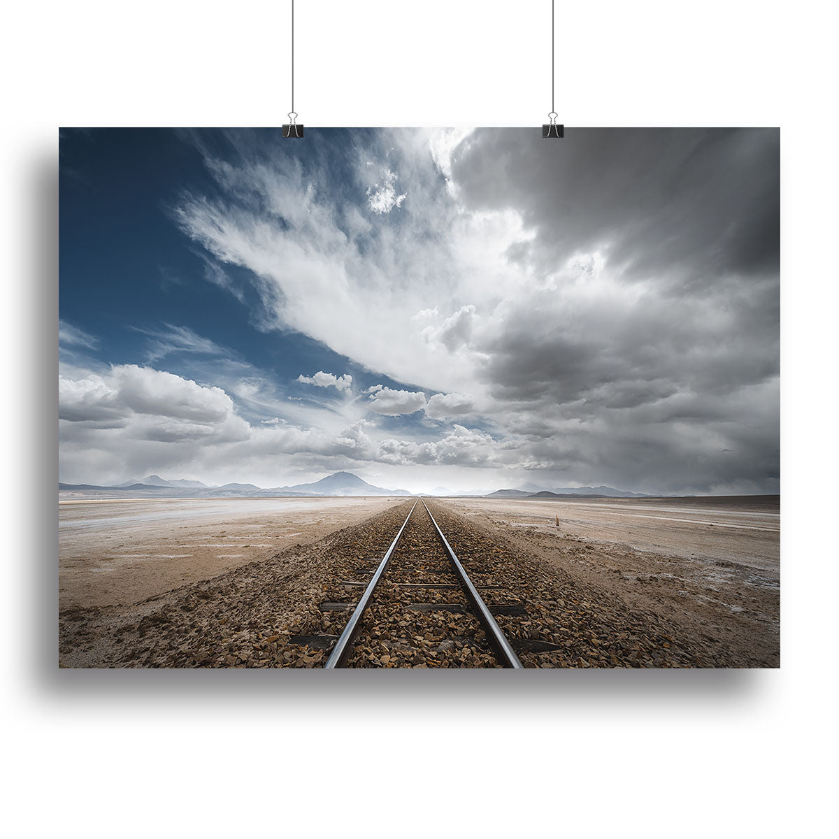 The Long Road Canvas Print featuring a scenic landscape with vibrant colors, perfect for home decor.