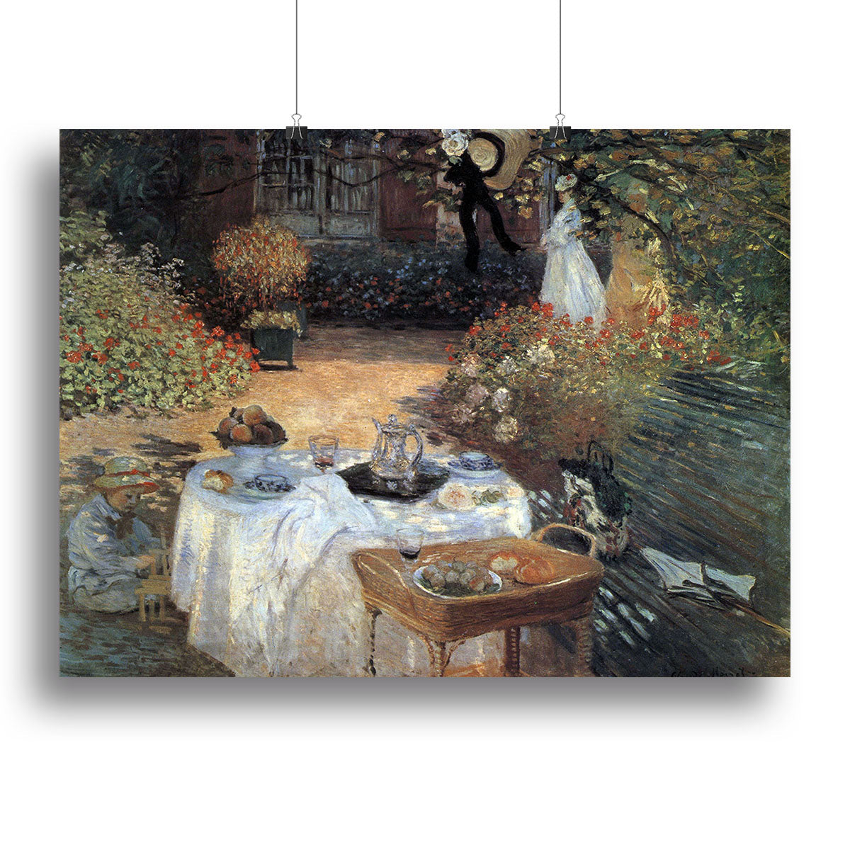 The Lunch 2 by Monet canvas print showcasing vibrant colors and dynamic brush strokes, perfect for modern decor.