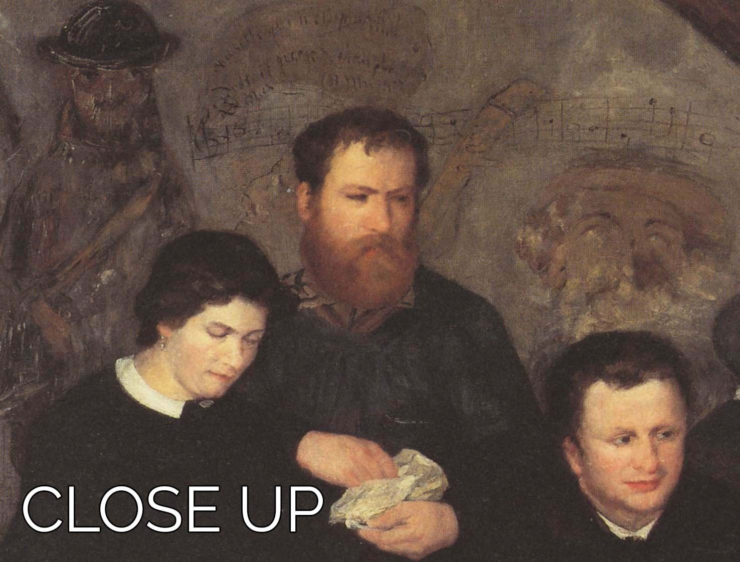 A stunning 3-panel canvas print of Renoir's 'The Mother of Cabaret Antony', showcasing vibrant colors and intricate details.