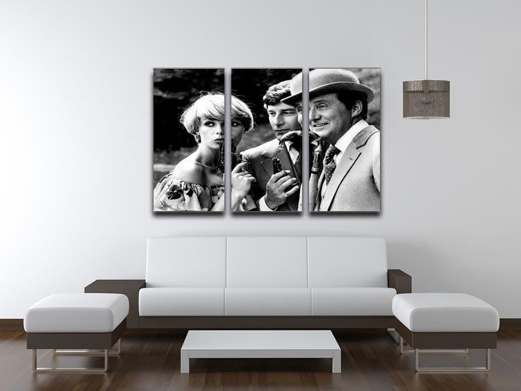 The New Avengers 3 Split Panel Canvas Print featuring vibrant colors and dynamic design across three panels.