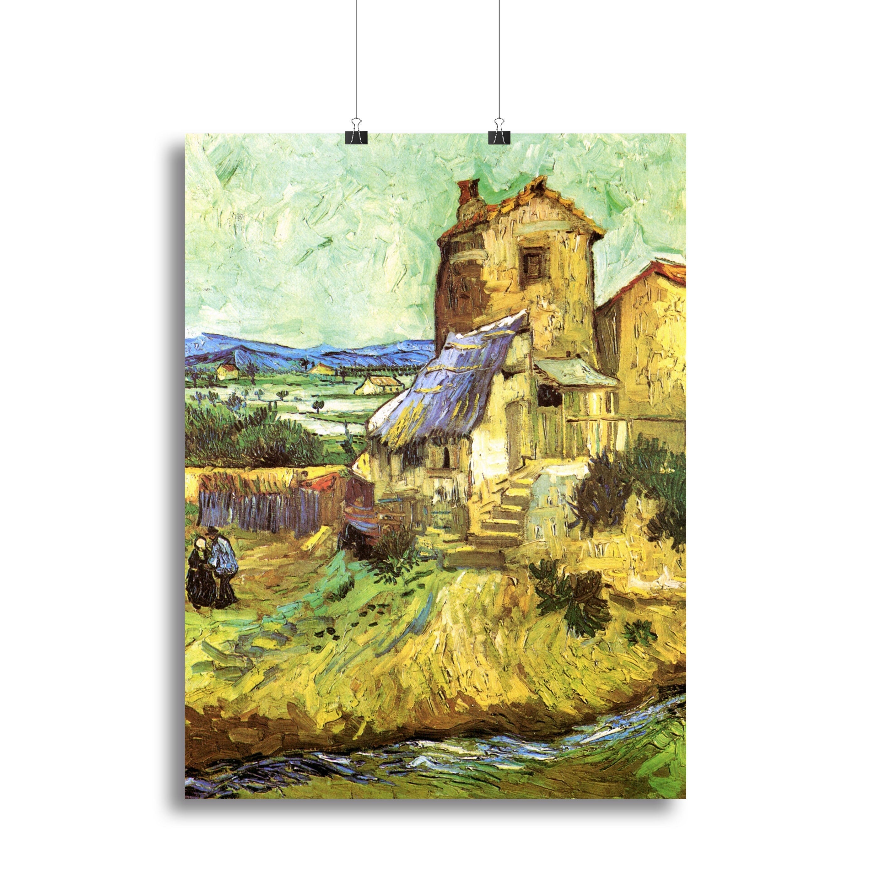 The Old Mill by Van Gogh canvas print showcasing vibrant colors and intricate details, perfect for home decor.