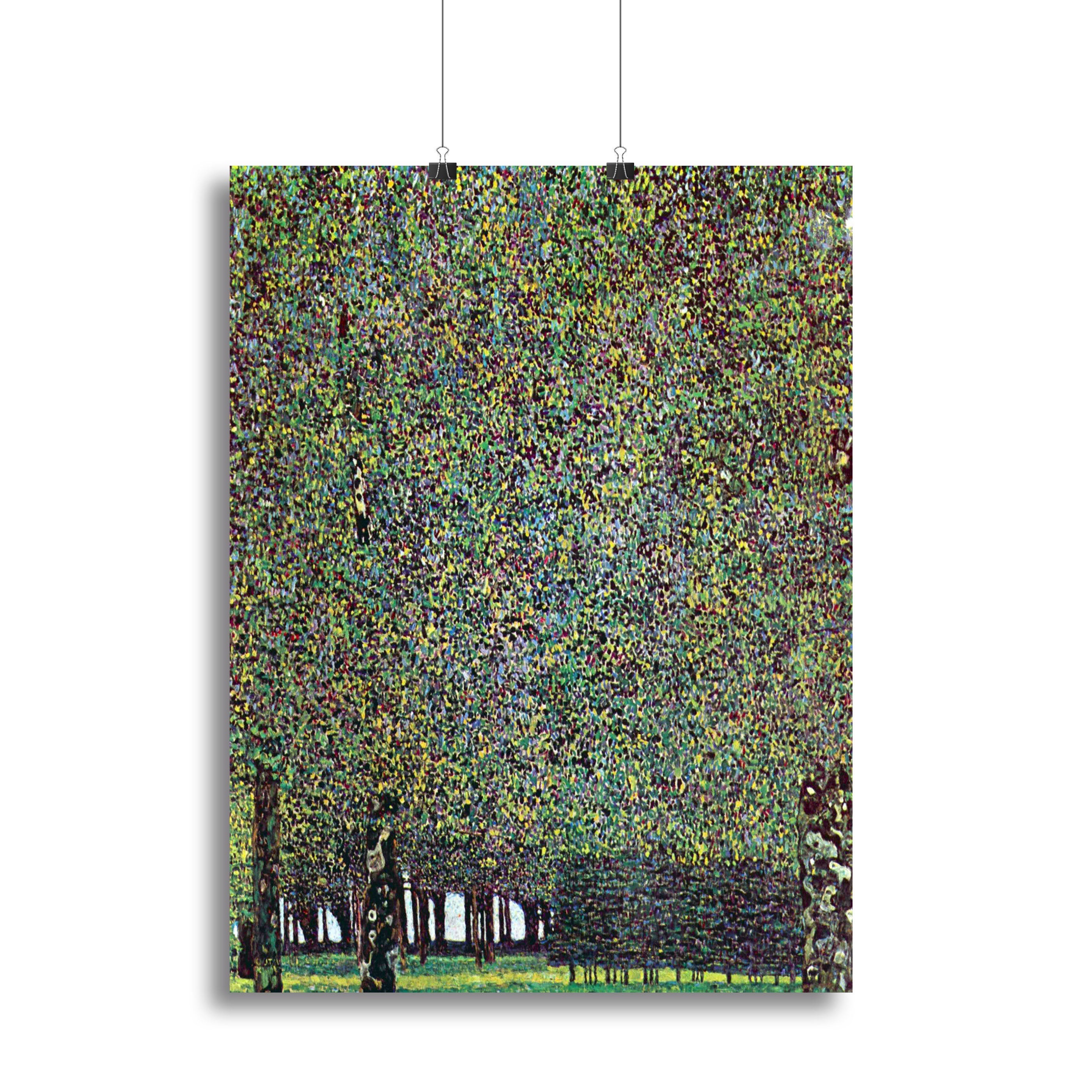 The Park by Klimt canvas print showcasing vibrant colors and intricate patterns, perfect for home or office decor.