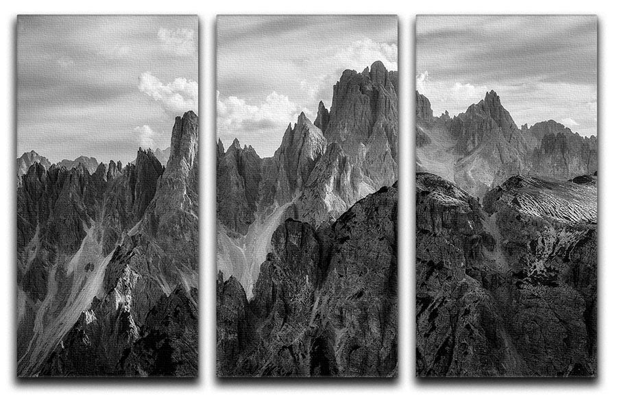 The Peaks 3 Split Panel Canvas Print featuring vibrant colors and intricate designs, perfect for enhancing any living space.