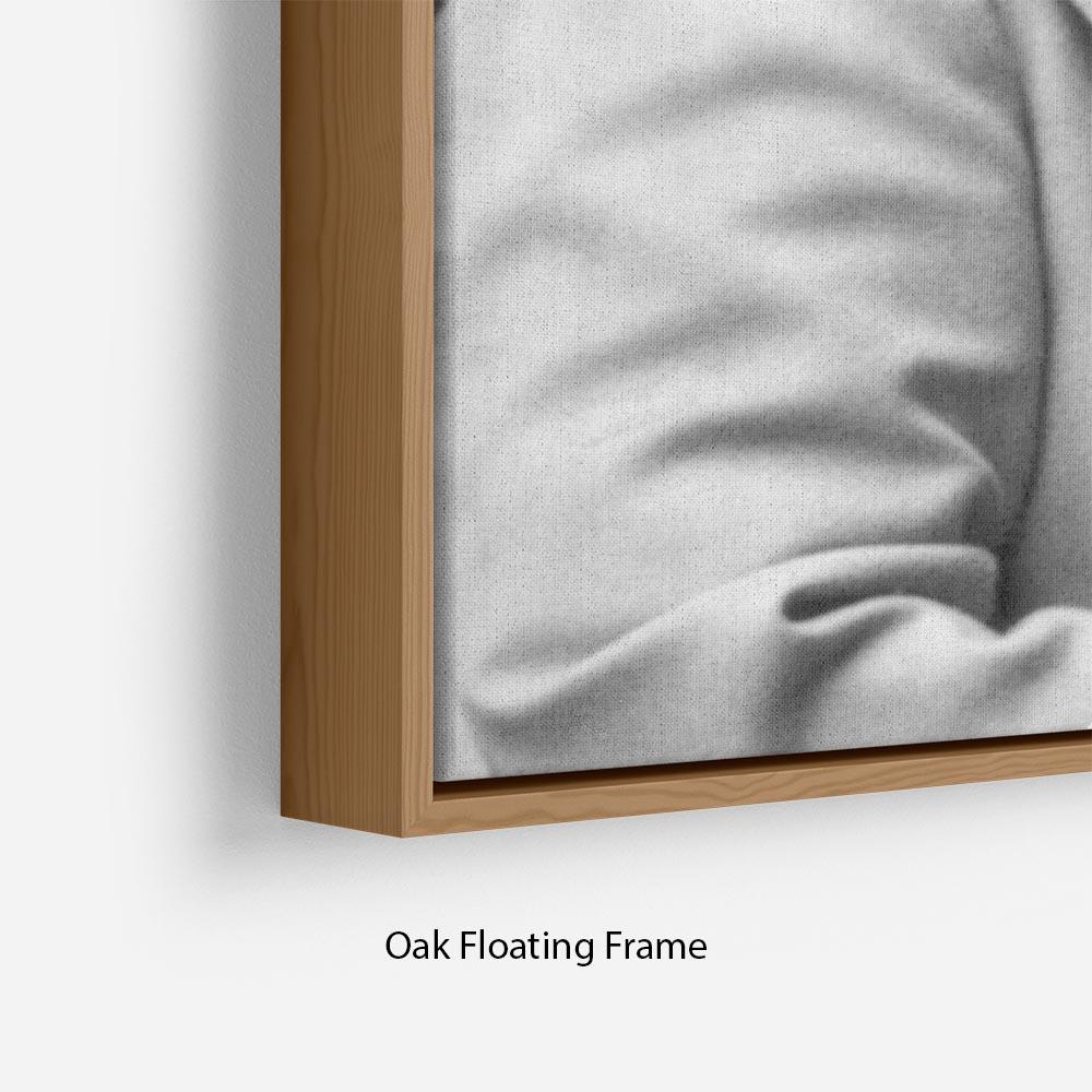 Abstract wall art featuring the Queen Mother at Lord Roberts Memorial Workshops, elegantly framed to create a floating effect.