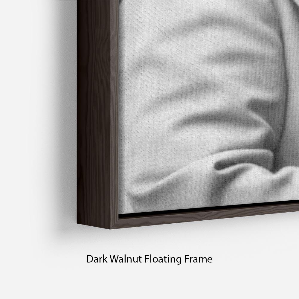 Abstract wall art featuring the Queen Mother at Lord Roberts Memorial Workshops, elegantly framed to create a floating effect.