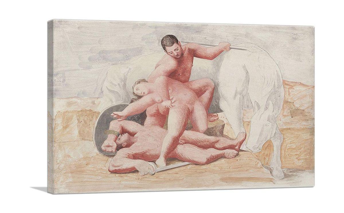 Canvas art print titled 'The Rape 1920', showcasing intricate details and vibrant colors, perfect for enhancing any decor.