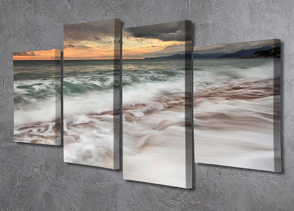 The Sea 4 Split Panel Canvas artwork featuring serene ocean imagery divided into four panels.