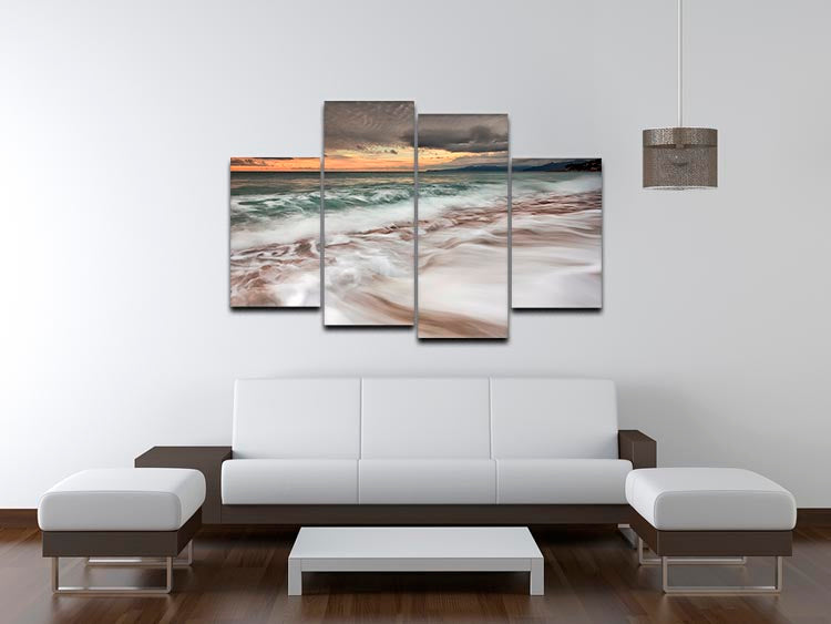 The Sea 4 Split Panel Canvas artwork featuring serene ocean imagery divided into four panels.