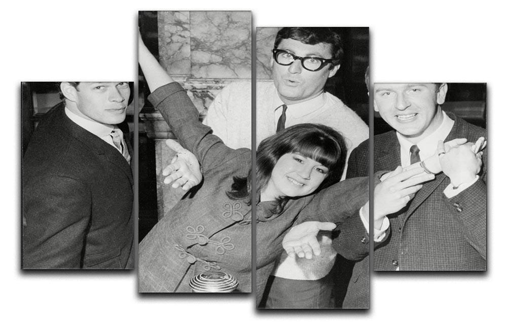 The Seekers 4 Split Panel Canvas artwork featuring four equal sections creating a cohesive and dynamic design.