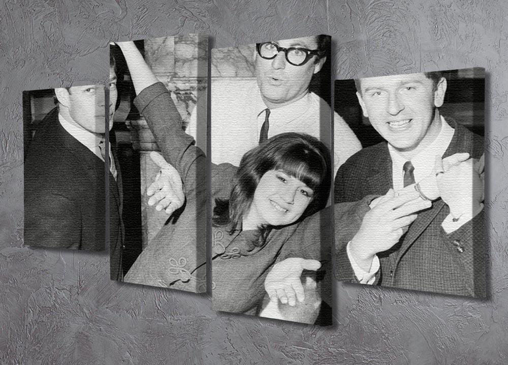 The Seekers 4 Split Panel Canvas artwork featuring four equal sections creating a cohesive and dynamic design.