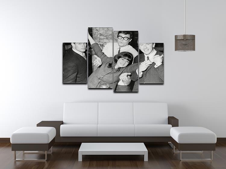 The Seekers 4 Split Panel Canvas artwork featuring four equal sections creating a cohesive and dynamic design.