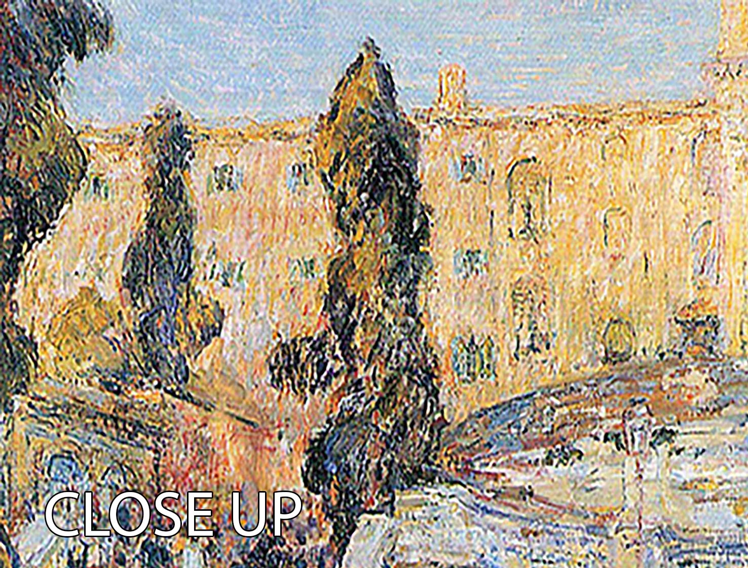 A stunning 3-panel canvas print of The Spanish Steps by Hassam, showcasing vibrant colors and intricate details, perfect for home decor.