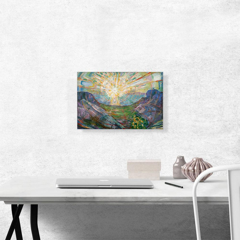The Sun 1911 canvas print featuring vibrant colors and intricate details, perfect for home or office decor.