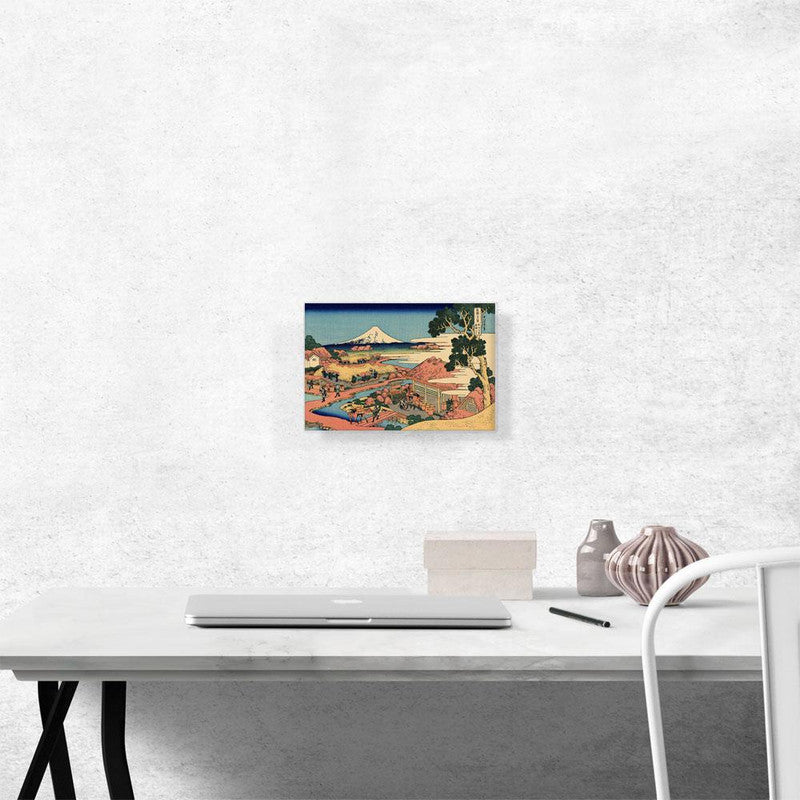 A beautiful canvas print of The Tea Plantation of Katakura, showcasing lush green tea fields and serene landscapes.