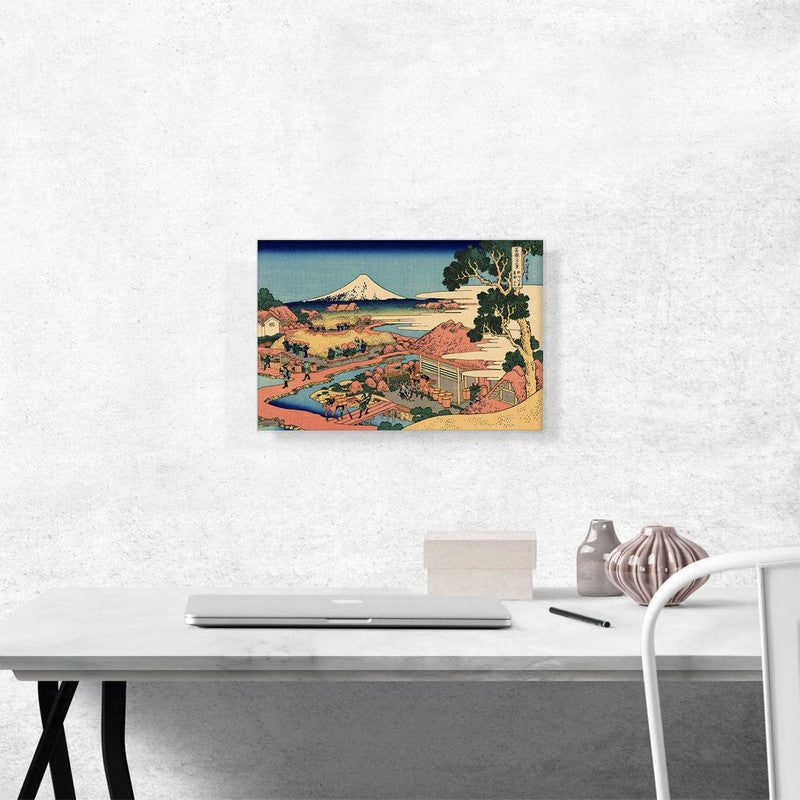 A beautiful canvas print of The Tea Plantation of Katakura, showcasing lush green tea fields and serene landscapes.