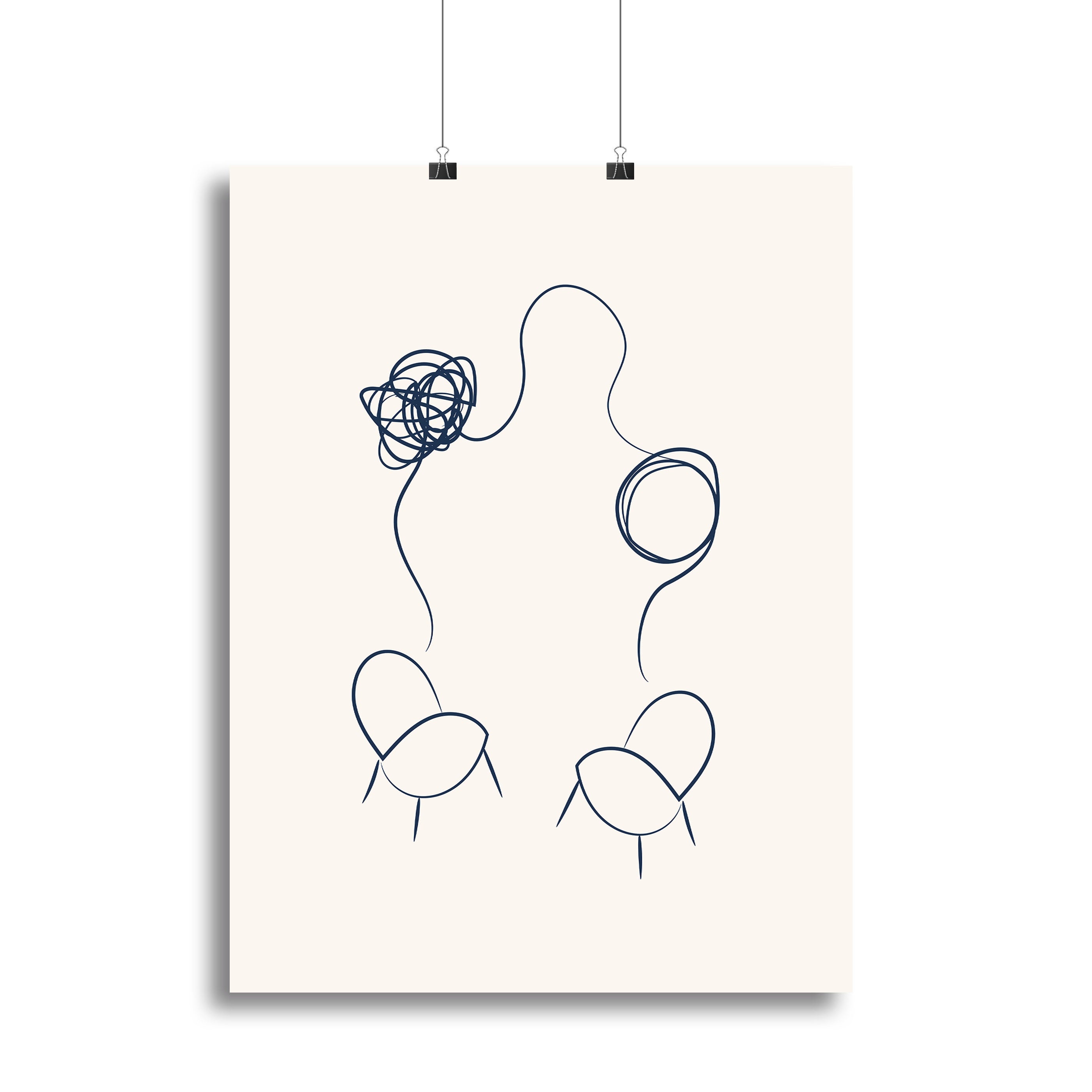 A beautifully designed Therapy Chair Canvas Print showcasing modern art with vibrant colors, perfect for home or office decor.