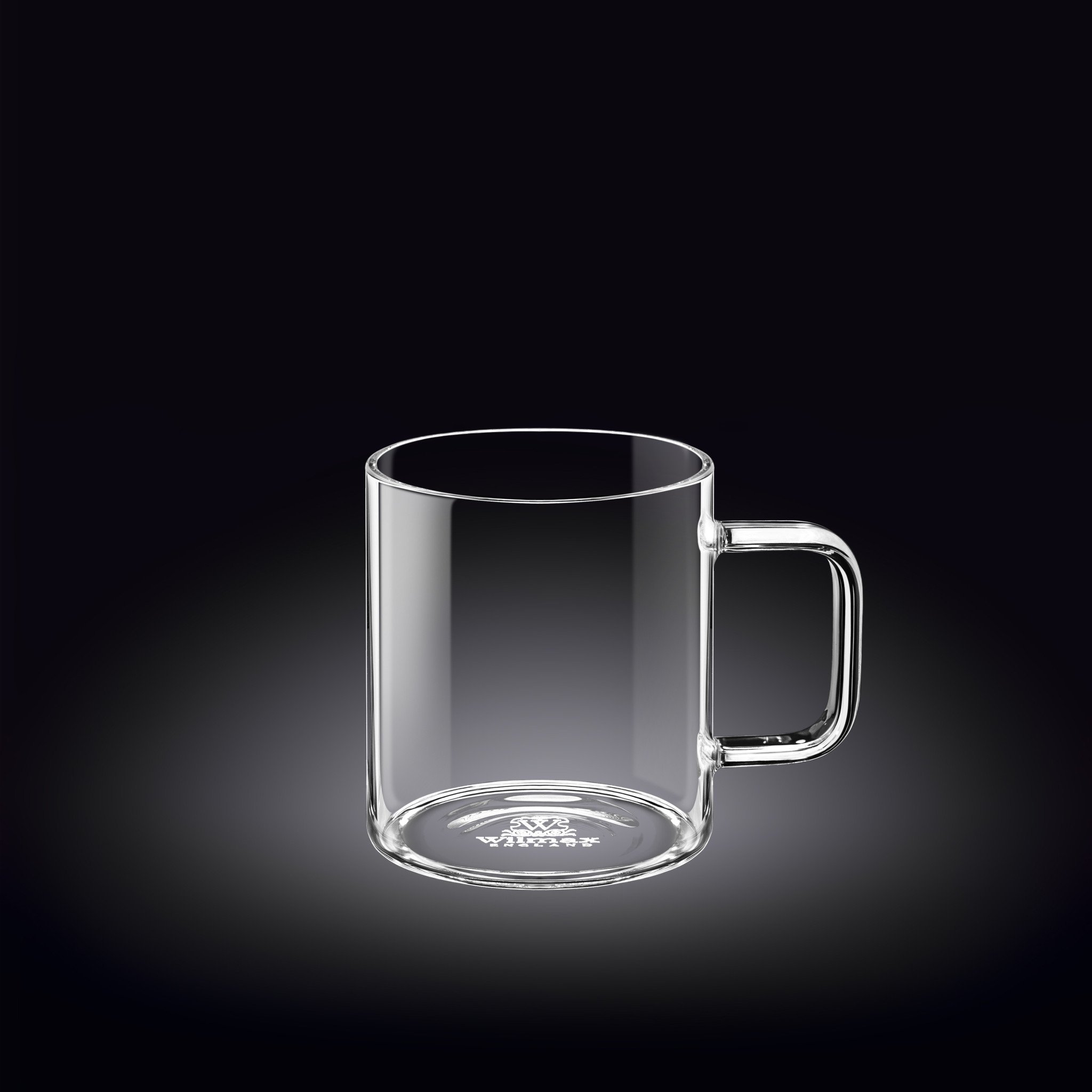 Thermo Glass Cup 8 Oz, showcasing its elegant design and clear borosilicate glass, perfect for hot and cold beverages.