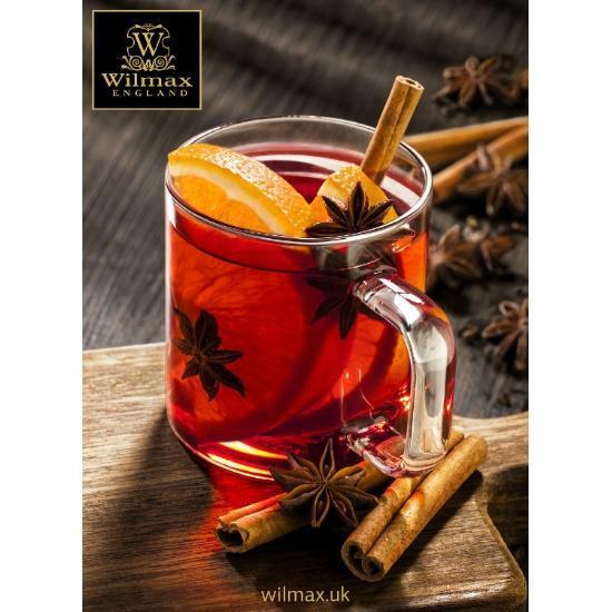 Thermo Glass Cup 8 Oz, showcasing its elegant design and clear borosilicate glass, perfect for hot and cold beverages.