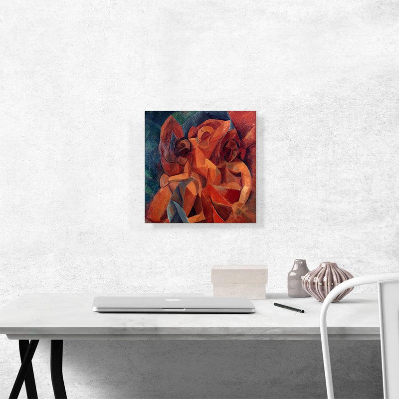 Canvas art titled 'Three Women 1908', featuring three elegantly portrayed women in vibrant colors, perfect for home decor.