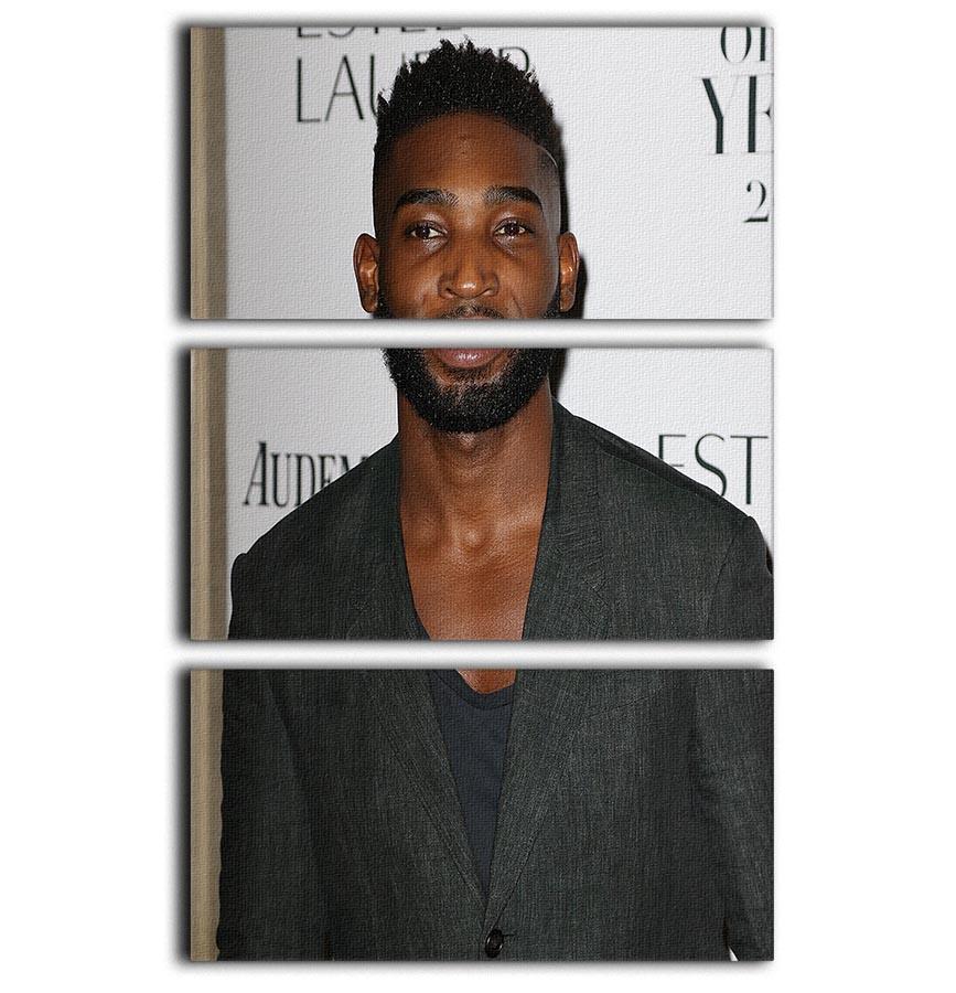 Tinie Tempah 3 Split Panel Canvas Print featuring vibrant colors and modern design, perfect for enhancing any room's decor.