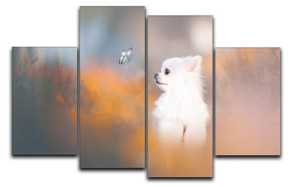 Tiny Love 4 Split Panel Canvas artwork featuring four equal sections creating a cohesive and dynamic design.