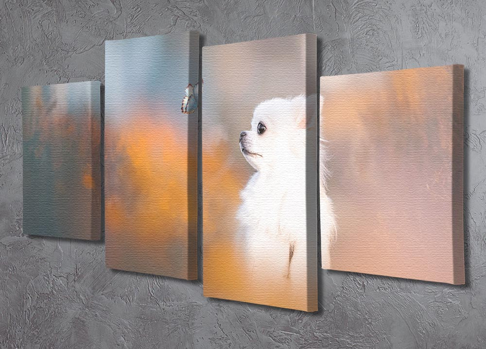 Tiny Love 4 Split Panel Canvas artwork featuring four equal sections creating a cohesive and dynamic design.