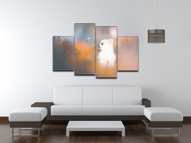 Tiny Love 4 Split Panel Canvas artwork featuring four equal sections creating a cohesive and dynamic design.