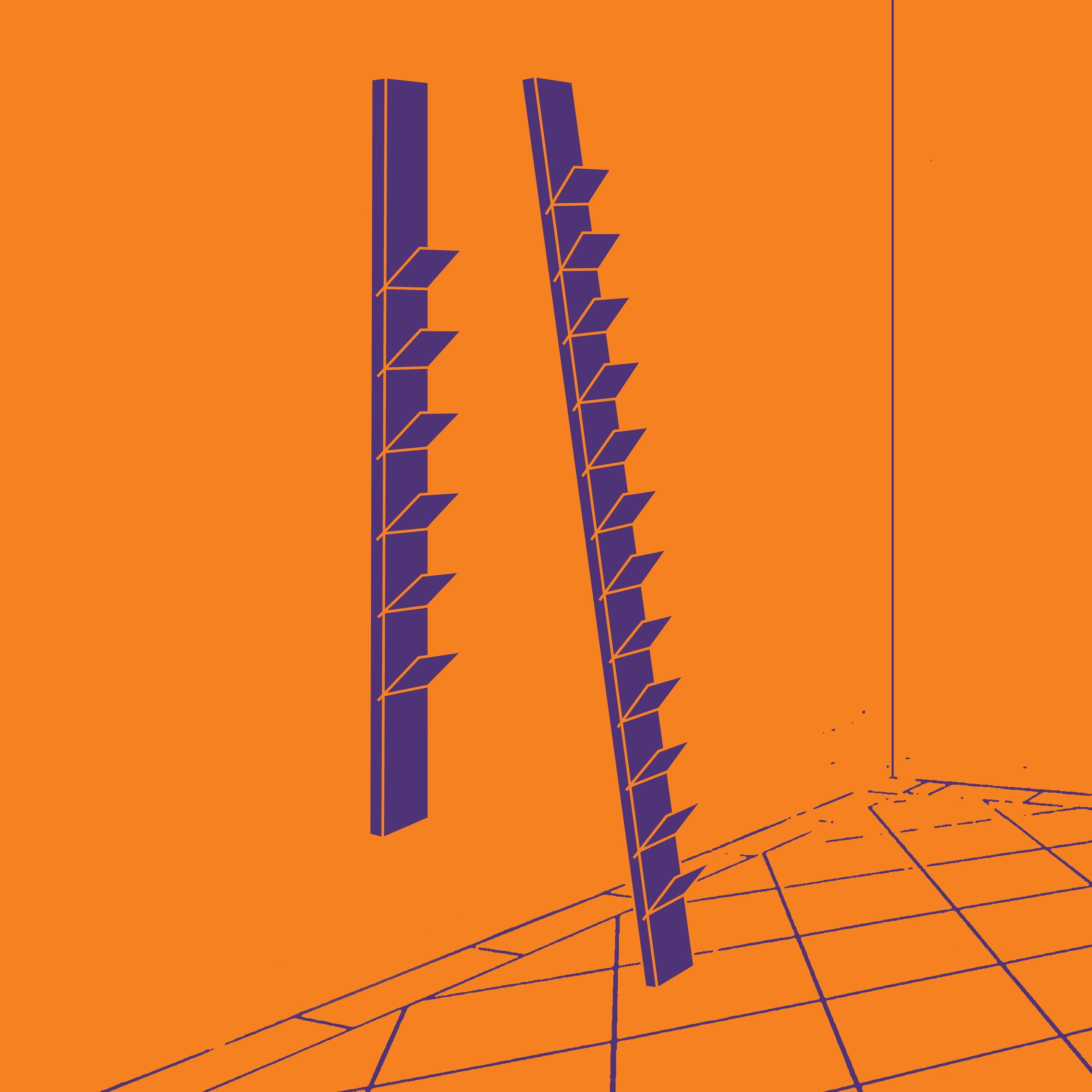 Stylish TIPsy wine rack displaying wine bottles, crafted from repurposed wood with brushed brass accents.