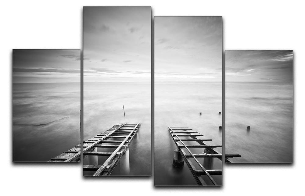 To The Infinity 4 Split Panel Canvas artwork featuring four equal sections creating a cohesive and dynamic design.