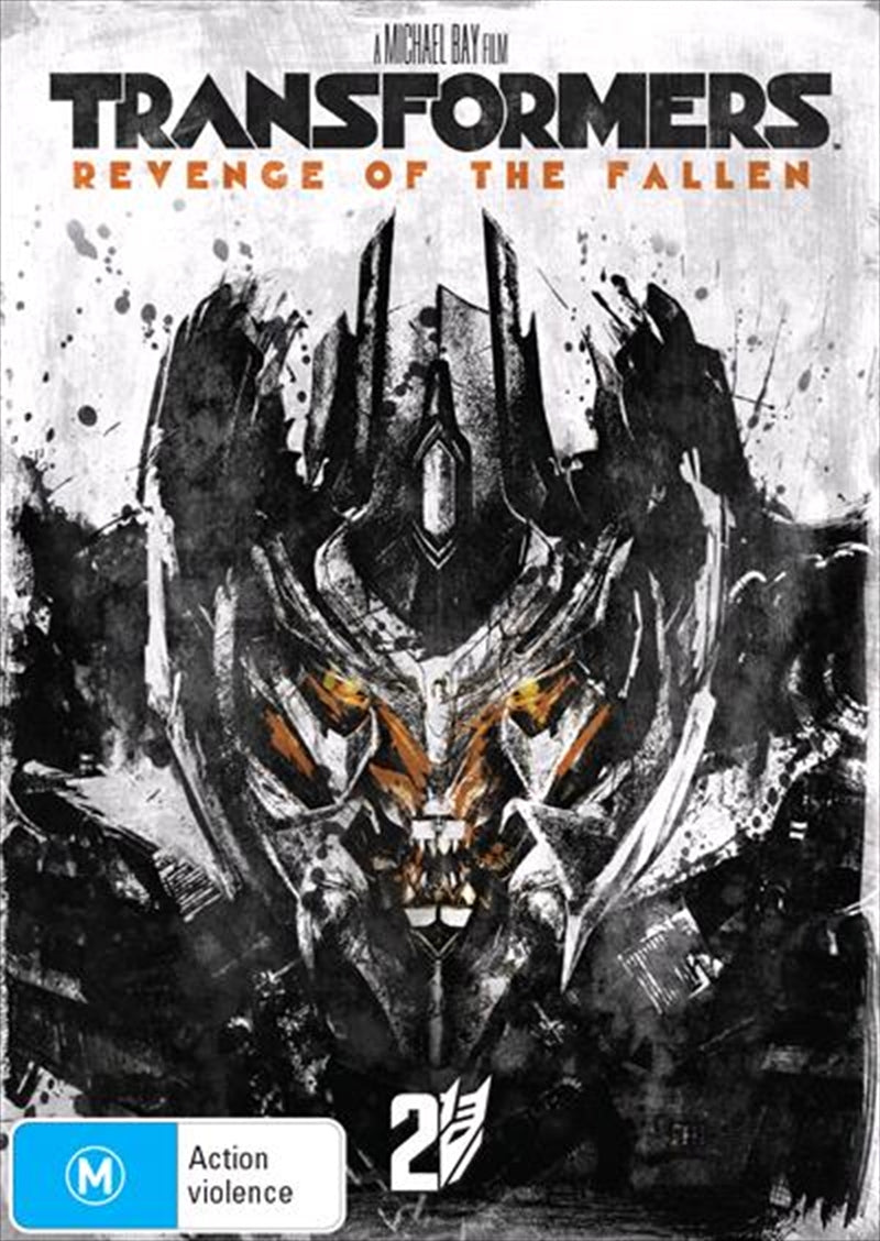 Transformers: Revenge Of The Fallen DVD cover featuring Autobots and Decepticons in action.