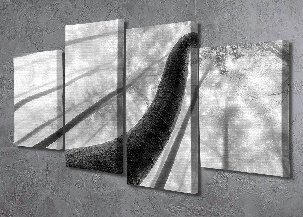 A beautiful 4-split canvas artwork featuring tree shapes, showcasing a dynamic and serene design.