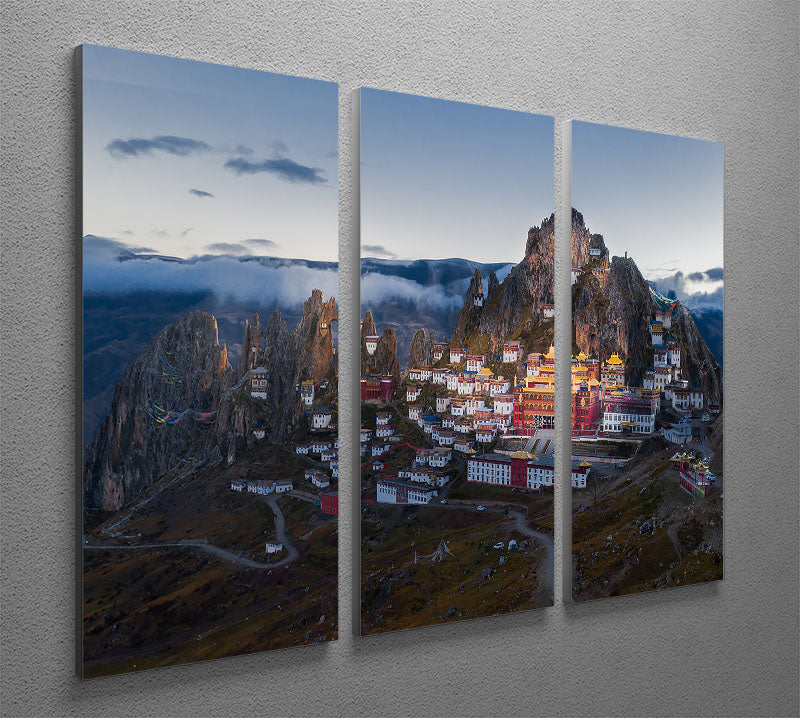 Triten Norbutse 3 Split Panel Canvas Print showcasing a captivating design with three high-quality panels.