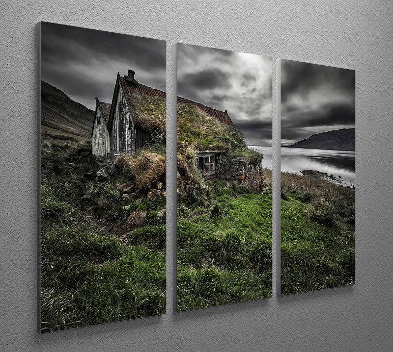 Turf And Stones 3 Split Panel Canvas Print showcasing a stunning design with three panels, perfect for enhancing any living space.