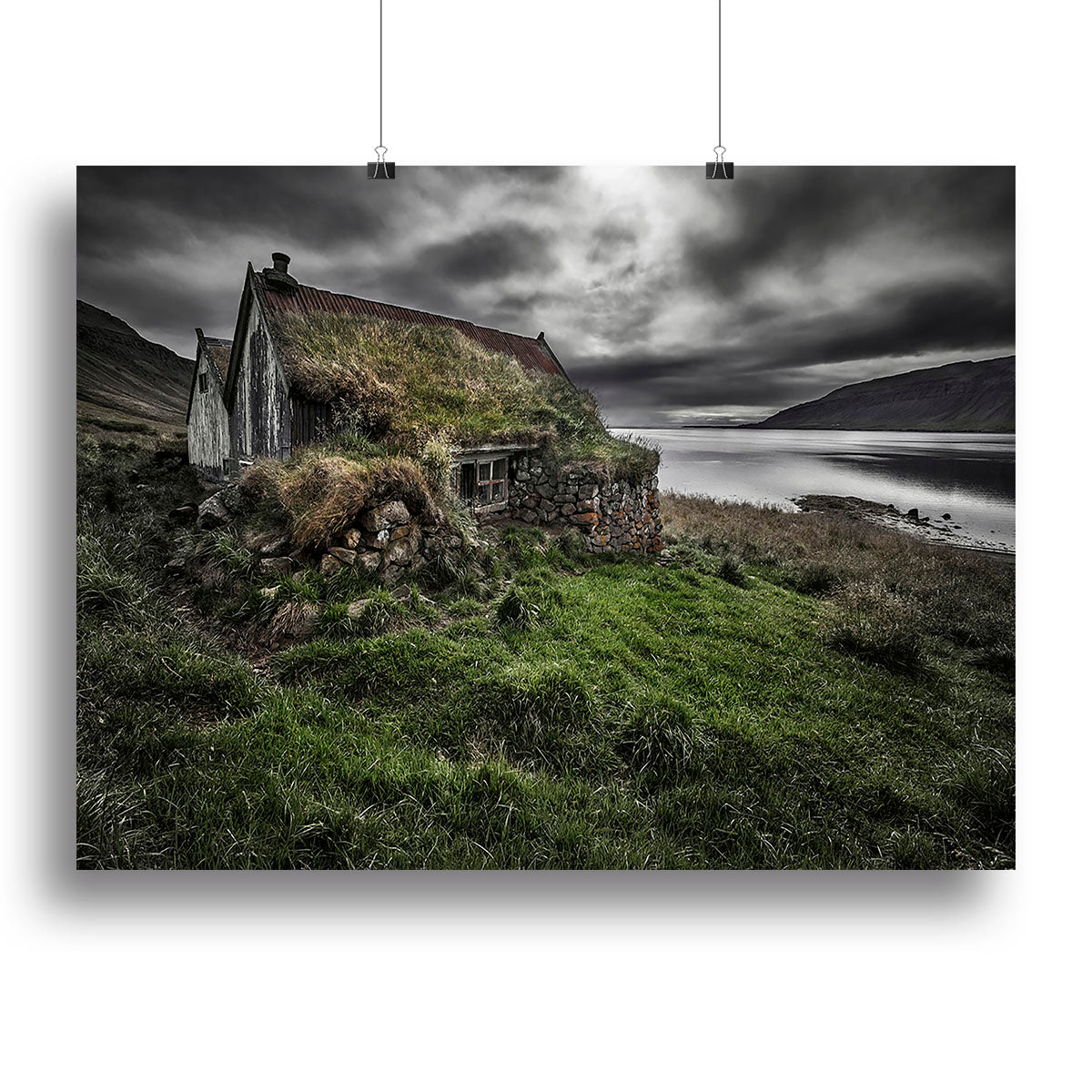 Turf And Stones Canvas Print showcasing vibrant colors and natural textures, perfect for home decor.